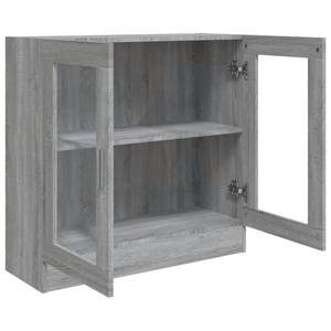 Vitrinenschrank 3005130-1 Eiche Grau Dekor - Höhe: 80 cm