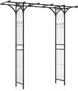 Gartenbogen SF6436DE Schwarz - Metall - 52 x 206 x 200 cm