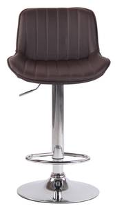 Tabouret de bar Lentini Lot de 2 Marron - Argenté