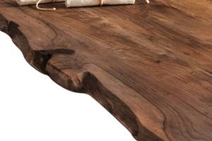 Tischplatte Baumkante LIAN Braun - Massivholz - Holzart/Dekor - 100 x 4 x 200 cm