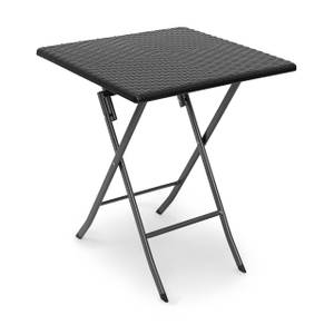 Table pliante de jardin Camping pliable Noir - 62 x 62 cm