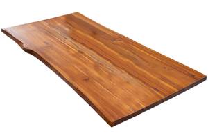Tischplatte Baumkante IMKER Braun - Massivholz - Holzart/Dekor - 80 x 4 x 120 cm