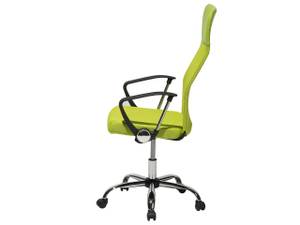 Chaise de bureau DESIGN Noir - Vert - Citron vert - Argenté