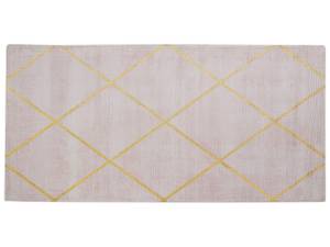 Teppich ATIKE Gold - Pink - Naturfaser - 150 x 80 x 80 cm