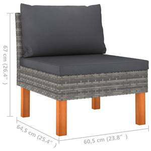 Salon de jardin (lot de 10) 3011728-6 Gris