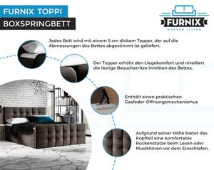 Boxspringbett TOPPI Braun