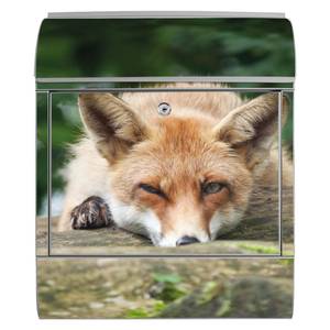 Briefkasten Stahl Fuchs Relax Grau - Metall - 38 x 46 x 13 cm