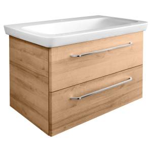 Waschbeckenunterschrank Milano Braun Braun - Holzwerkstoff - 49 x 11 x 117 cm