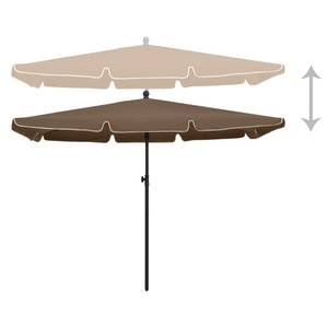 Parasol de jardin 315546 Gris - Textile - 140 x 238 x 210 cm