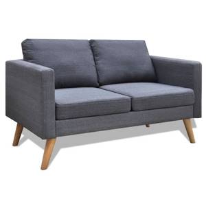 Sofa 3002824-3 (2-teilig) Grau - Holzwerkstoff - Textil - 168 x 73 x 70 cm