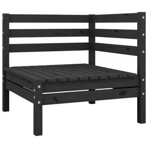 Garten-Lounge-Set (4-teilig) Schwarz - Massivholz - Holzart/Dekor - 64 x 63 x 64 cm