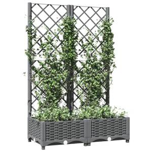 Jardinière de jardin 3012791-2 Gris lumineux - 40 x 121 x 80 cm