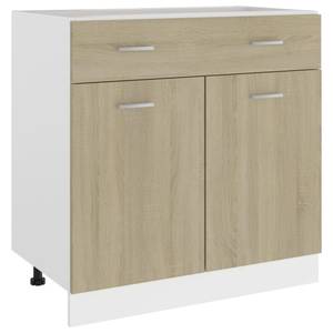 Schubunterschrank 3016496-4 Braun - Eiche Sonoma Dekor - Breite: 80 cm