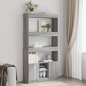 Highboard DE9586 Grau - Holzwerkstoff - 33 x 180 x 92 cm