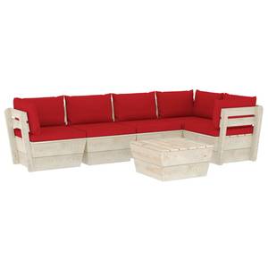 Garten-Lounge-Set (6-teilig) 3016490-14 Rot