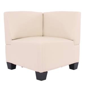 Canapé modulaire 4 places Lyon Beige - Cuir synthétique - 258 x 76 x 72 cm