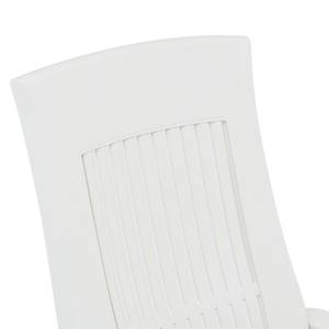 Gartenstuhl Weiß - Kunststoff - 62 x 108 x 58 cm