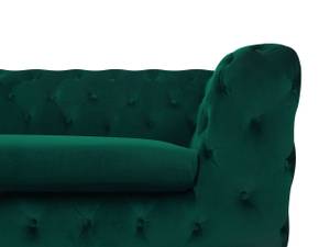 3-Sitzer Sofa SOTRA Smaragdgrün - Grün - Silber