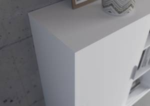 Étagère Mover Blanc - En partie en bois massif - 100 x 107 x 40 cm