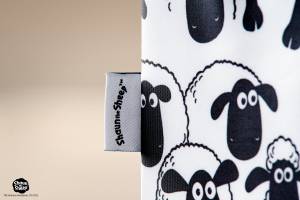 Aufbewahrungsbox Shaun mit Deckel weiss Kunststoff - 27 x 39 x 4 cm