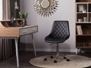 Chaise de bureau MARIBEL Noir - Argenté