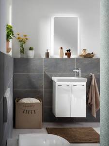 Waschbeckenunterschrank Milano Weiß Weiß - Holzwerkstoff - 66 x 13 x 34 cm