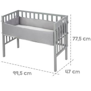 Beistellbett 2in1 safe asleep® Taupe