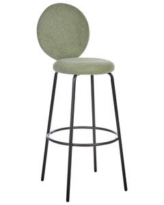 Tabouret de bar EMERY Noir - Vert - Vert clair