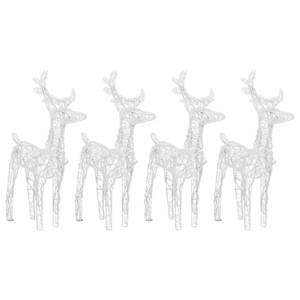 Renne de noël (lot de 4) 3013527-2 Blanc pur