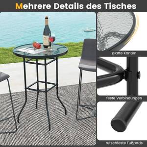 Stehtisch ZB33559 Glas - 68 x 97 x 68 cm