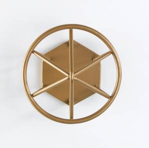 Badhaken MENTON, golden, mattiert, WENKO Gold - Metall - 9 x 8 x 9 cm