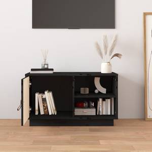 TV-Schrank D847 Schwarz - Massivholz - 34 x 40 x 70 cm