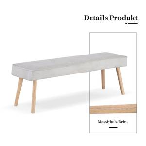 Banc EMIL Gris - Largeur : 120 cm