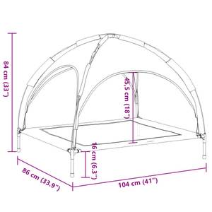 Lit pour chien 3033829 86 x 84 x 104 cm