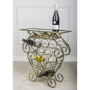 Weinregal 10-1229-cz-z Gold - Metall - 60 x 66 x 23 cm