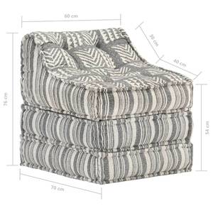 Modularer Pouf 297477-9 Grau - 60 x 76 x 70 cm