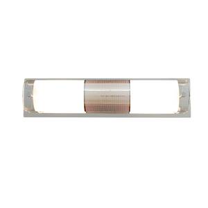 Wandlampe PERIO Grau - Silber - Glas - Metall - 38 x 9 x 9 cm