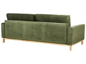 3-Sitzer Sofa SIGGARD Grün - Eiche Hell