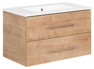 Badmöbel Set B.Perfekt Braun (3-teilig) Braun - Holzwerkstoff - 93 x 20 x 115 cm