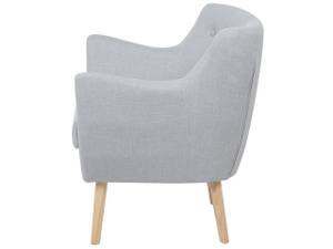 Fauteuil DRAMMEN Gris - Gris lumineux - Chêne clair