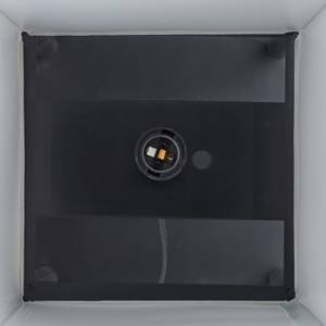 Schwarze Stehlampe mit Regal Schwarz - Grau - Holzwerkstoff - Metall - 26 x 159 x 26 cm