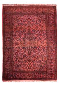 Keshan - 348x240cm Rot - Naturfaser - 240 x 1 x 348 cm