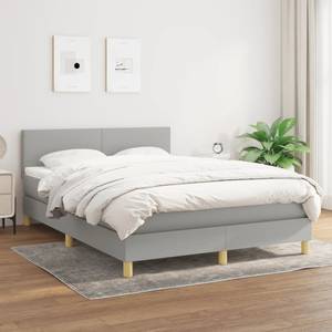 Boxspringbett 3017288-3 Hellgrau - Tiefe: 193 cm