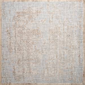 Teppich Bern Shimmer Grau - 122 x 122 cm