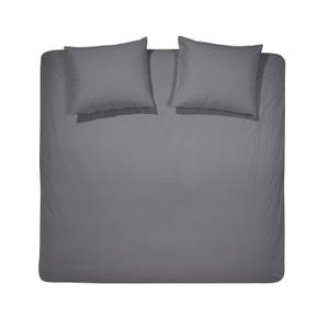 Bettbezug Flanell - 260x200/220cm Grau - Textil - 260 x 15 x 250 cm