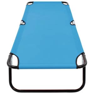 Chaise longue 3000930 Bleu - Métal - 58 x 28 x 190 cm