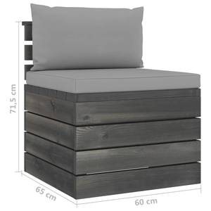 Paletten-Mittelsofa 3005324-3 Grau