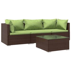 Salon de jardin (lot de 4) 3013629-7 Marron - Vert