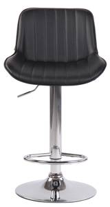 Tabouret de bar Lentini Lot de 2 Noir - Argenté