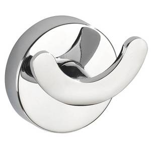 Doppelwandhalterung, WENKO Silber - Metall - 4 x 6 x 7 cm